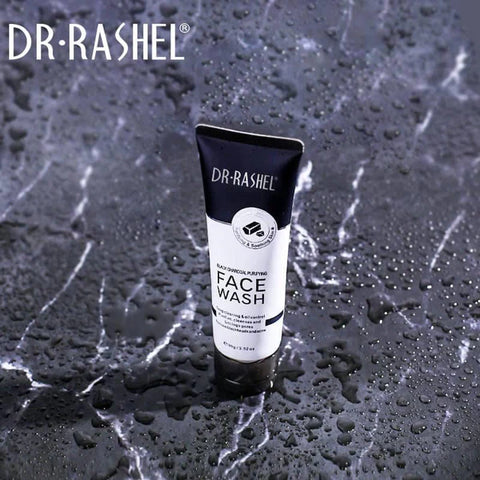 Dr.Rashel Black Charcoal Purifying Face Wash 100g – Deep Cleansing, Detox & Blackhead Removal